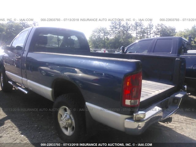 3D7KU26DX4G187984 - 2004 DODGE RAM 2500 ST/SLT BLUE photo 3