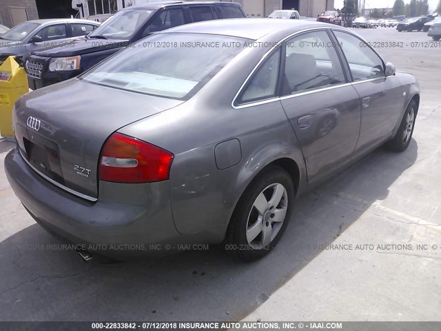 WAULD64B82N068968 - 2002 AUDI A6 2.7T QUATTRO BEIGE photo 4