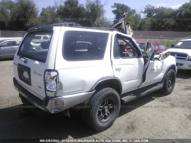 JT3HN86R110353149 - 2001 TOYOTA 4RUNNER SR5 WHITE photo 4