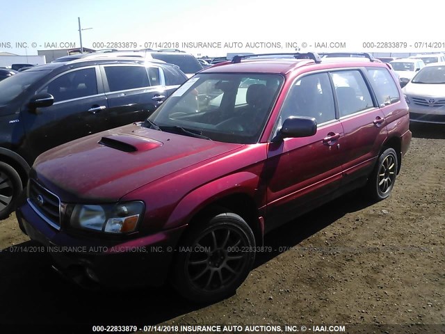 JF1SG69684G734810 - 2004 SUBARU FORESTER 2.5XT RED photo 2