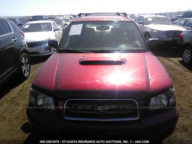 JF1SG69684G734810 - 2004 SUBARU FORESTER 2.5XT RED photo 6