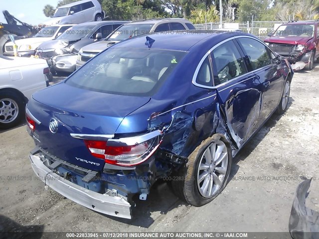 1G4PR5SKXE4155277 - 2014 BUICK VERANO CONVENIENCE BLUE photo 4