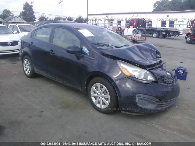 KNADM4A39C6045667 - 2012 KIA RIO LX BLACK photo 1