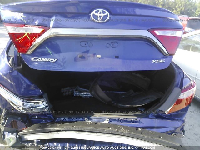 4T1BK1FK1GU570802 - 2016 TOYOTA CAMRY XSE/XLE Mavi foto 6