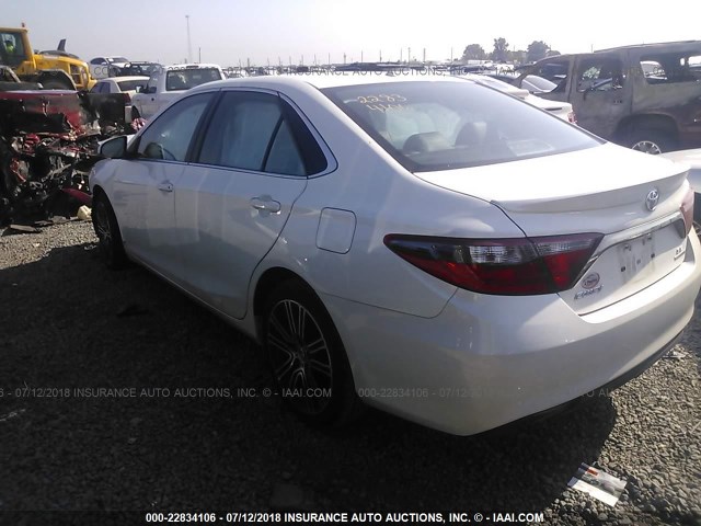 4T1BF1FK6GU176295 - 2016 TOYOTA CAMRY LE/XLE/SE/XSE WHITE photo 3