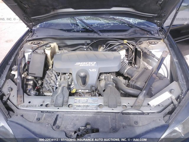 2G2WP522051150790 - 2005 PONTIAC GRAND PRIX BLACK photo 10