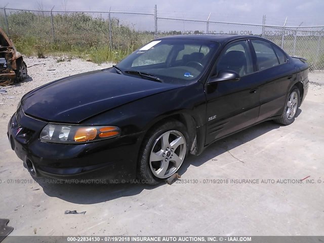 1G2HY54K74U185154 - 2004 PONTIAC BONNEVILLE SLE BLACK photo 2