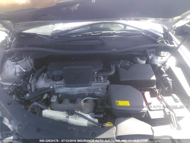 4T1BF1FK2CU052440 - 2012 TOYOTA CAMRY SE/LE/XLE ვერცხლისფერი ფოტო 10