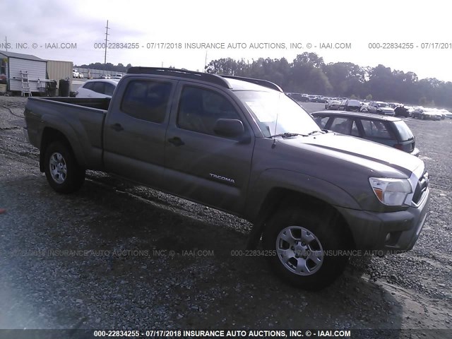 5TFMU4FN7CX008219 - 2012 TOYOTA TACOMA DOUBLE CAB LONG BED GRAY photo 1