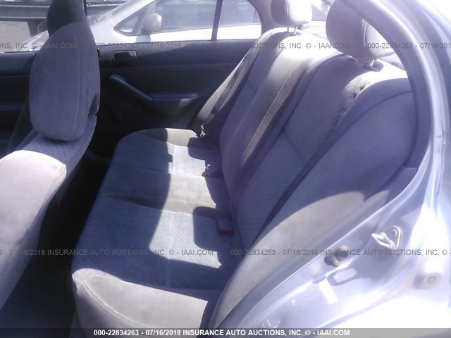 1HGES16374L007489 - 2004 HONDA CIVIC DX VP 银色 照片 8
