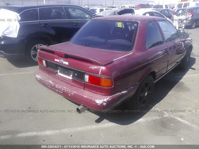 1N4EB32A4NC790891 - 1992 NISSAN SENTRA RED photo 4