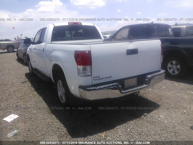 5TFRY5F10AX076405 - 2010 TOYOTA TUNDRA DOUBLE CAB SR5 WHITE photo 3