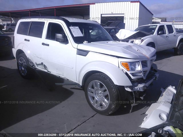 1D4PT4GK2BW570654 - 2011 DODGE NITRO HEAT WHITE photo 1