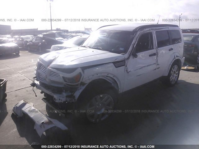 1D4PT4GK2BW570654 - 2011 DODGE NITRO HEAT WHITE photo 2