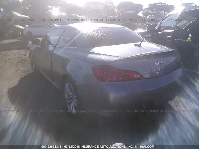 JNKCV66E49M723715 - 2009 INFINITI G37 SPORT GRAY photo 3