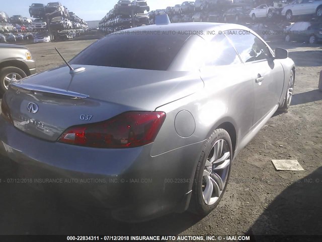 JNKCV66E49M723715 - 2009 INFINITI G37 SPORT GRAY photo 4