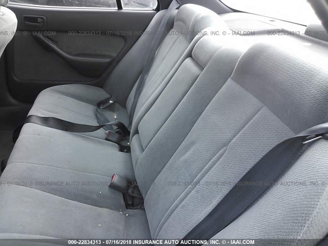 JT2BG12KXT0338950 - 1996 TOYOTA CAMRY DX/LE/XLE Light Blue photo 8