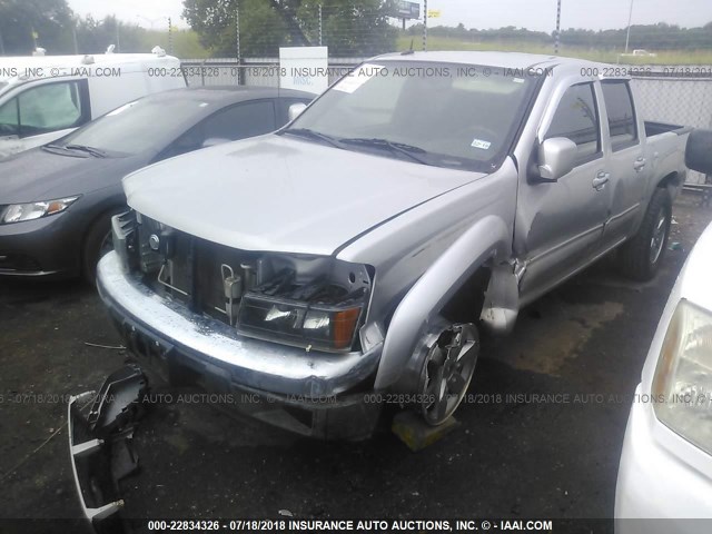 1GCHSDFE3B8130916 - 2011 CHEVROLET COLORADO LT SILVER photo 2