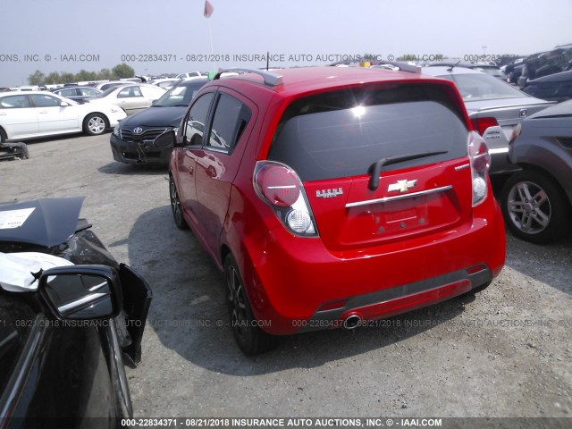 KL8CF6S97DC625390 - 2013 CHEVROLET SPARK 2LT RED photo 3