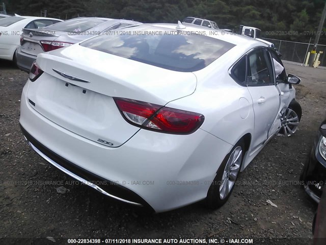 1C3CCCAB6HN507512 - 2017 CHRYSLER 200 LIMITED WHITE photo 4