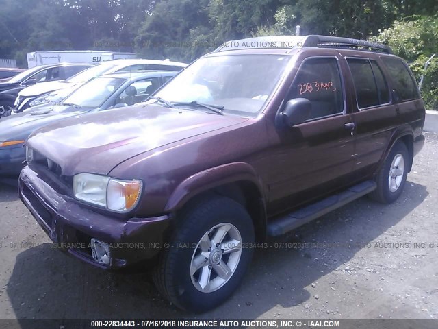 JN8DR09Y54W921217 - 2004 NISSAN PATHFINDER LE/SE RED photo 2