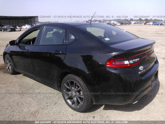 1C3CDFBA2DD110285 - 2013 DODGE DART SXT BLACK photo 3