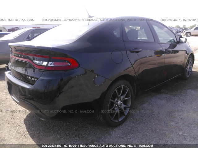 1C3CDFBA2DD110285 - 2013 DODGE DART SXT BLACK photo 4