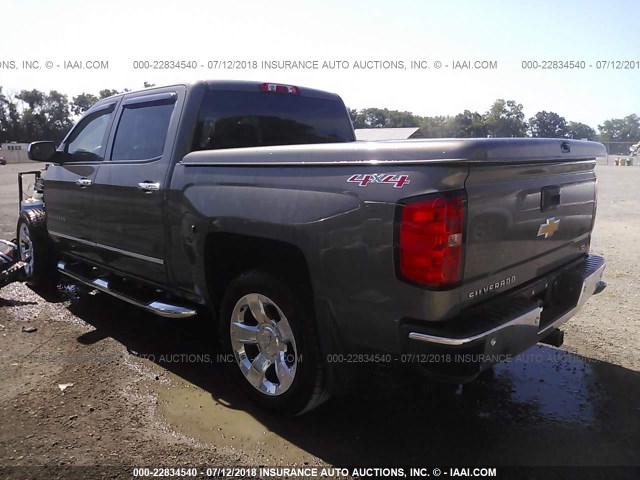 3GCUKSEC5EG314305 - 2014 CHEVROLET SILVERADO K1500 LTZ BURGUNDY photo 3