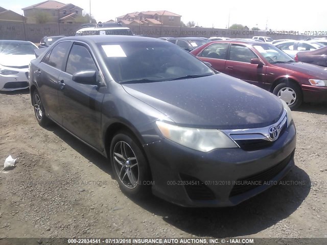 4T1BF1FK7CU098491 - 2012 TOYOTA CAMRY SE/LE/XLE GRAY photo 1