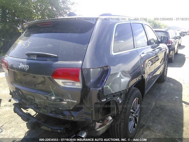 1C4RJFBGXHC942990 - 2017 JEEP GRAND CHEROKEE LIMITED GRAY photo 4