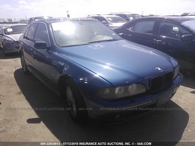 WBADN63473GN88167 - 2003 BMW 540 I AUTOMATIC BLUE photo 1