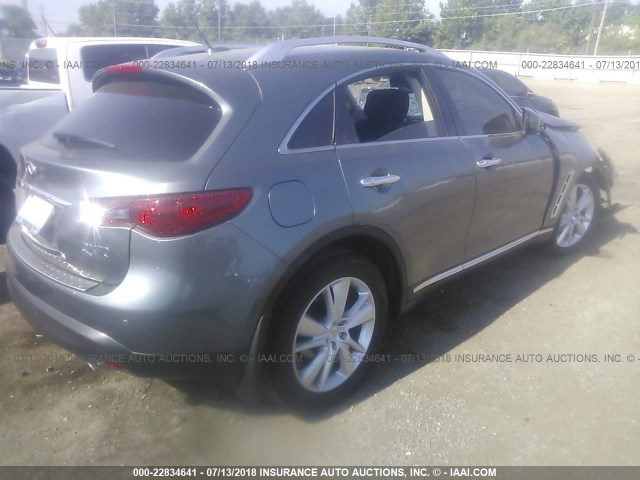 JN8CS1MW9GM751987 - 2016 INFINITI QX70 SILVER photo 4