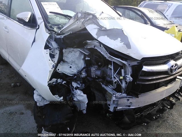 5TDZKRFH5GS145321 - 2016 TOYOTA HIGHLANDER LE/LE PLUS WHITE photo 6