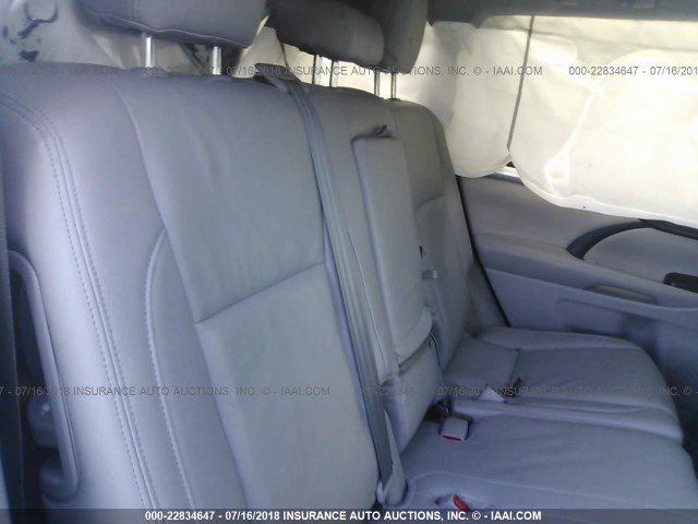 5TDZKRFH5GS145321 - 2016 TOYOTA HIGHLANDER LE/LE PLUS WHITE photo 8