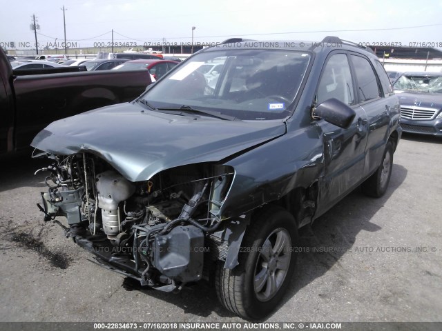 KNDJF724397556108 - 2009 KIA SPORTAGE LX GRAY photo 2