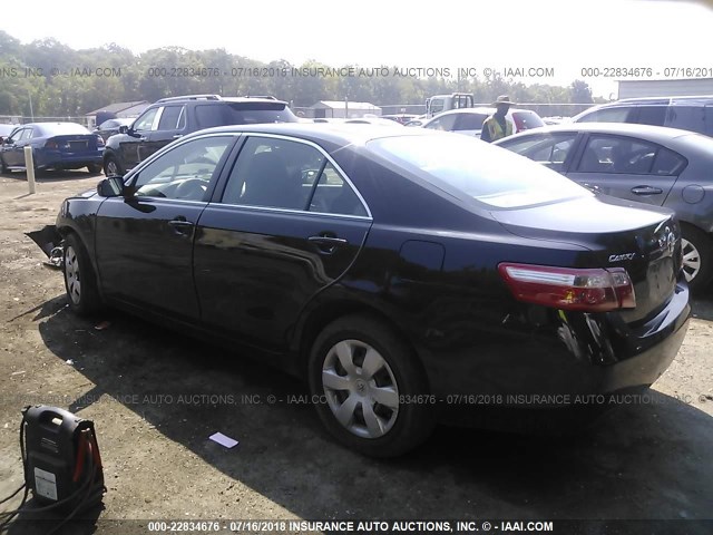 4T1BE46K07U706524 - 2007 TOYOTA CAMRY NEW GENERAT CE/LE/XLE/SE BLACK photo 3