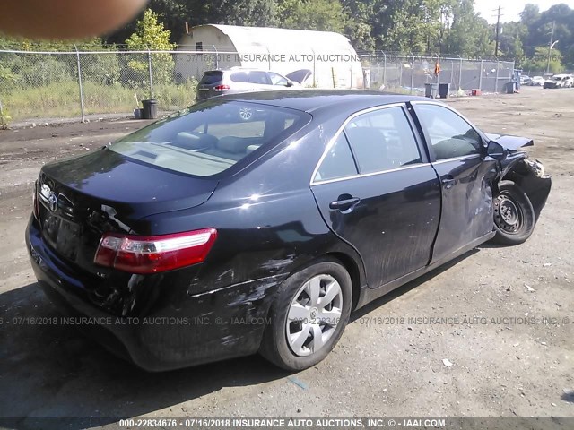 4T1BE46K07U706524 - 2007 TOYOTA CAMRY NEW GENERAT CE/LE/XLE/SE BLACK photo 4