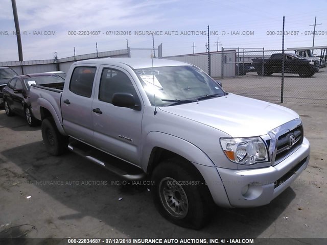 5TEJU4GN3AZ682441 - 2010 TOYOTA TACOMA DOUBLE CAB PRERUNNER SILVER photo 1
