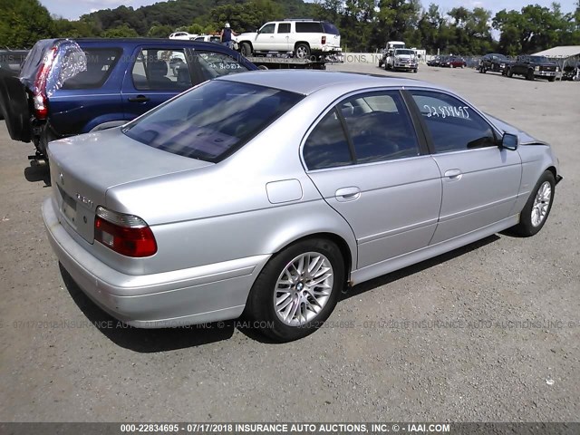 WBADT63442CH91001 - 2002 BMW 530 I AUTOMATIC SILVER photo 4