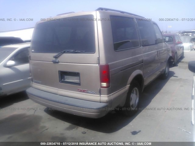 1GKDM19W1VB501045 - 1997 GMC SAFARI XT GOLD photo 4