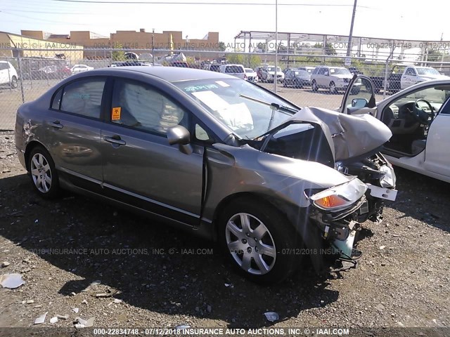 1HGFA16507L107883 - 2007 HONDA CIVIC LX GRAY photo 1