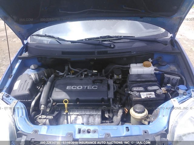 KL1TD5DE0BB213002 - 2011 CHEVROLET AVEO LS/LT 蓝色 照片 10