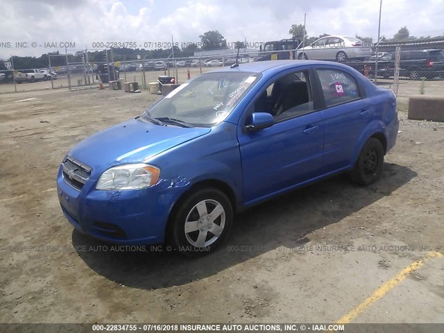 KL1TD5DE0BB213002 - 2011 CHEVROLET AVEO LS/LT 蓝色 照片 2