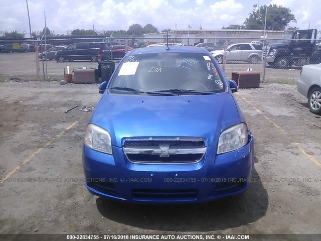 KL1TD5DE0BB213002 - 2011 CHEVROLET AVEO LS/LT BLUE photo 6