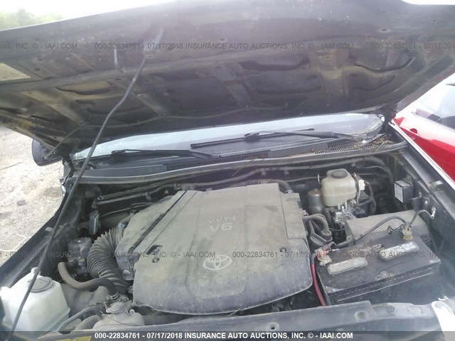 5TFLU4EN6CX047428 - 2012 TOYOTA TACOMA DOUBLE CAB შავი ფოტო 10