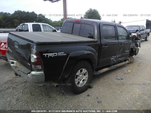 5TFLU4EN6CX047428 - 2012 TOYOTA TACOMA DOUBLE CAB შავი ფოტო 4