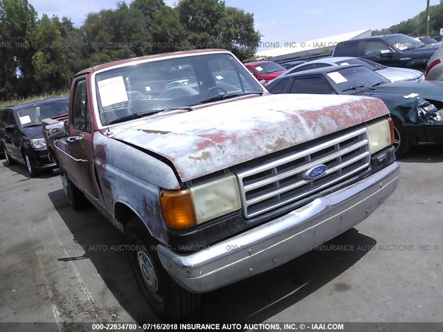 1FTHF25H4MKA04090 - 1991 FORD F250 RED photo 1