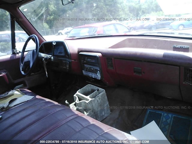 1FTHF25H4MKA04090 - 1991 FORD F250 RED photo 5