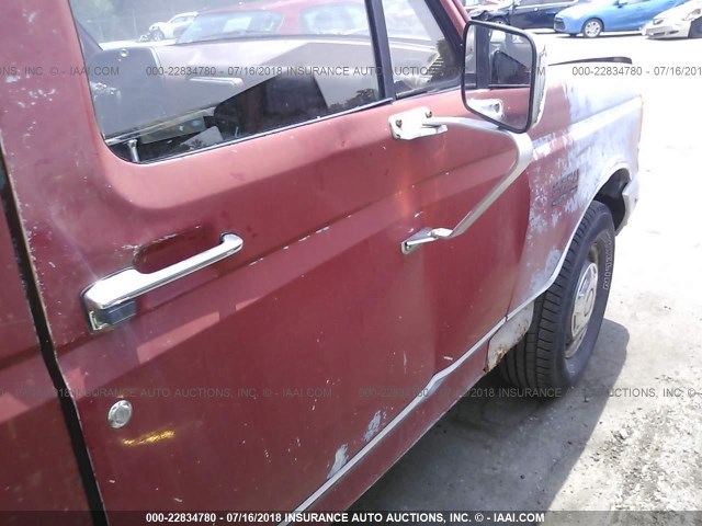 1FTHF25H4MKA04090 - 1991 FORD F250 RED photo 6