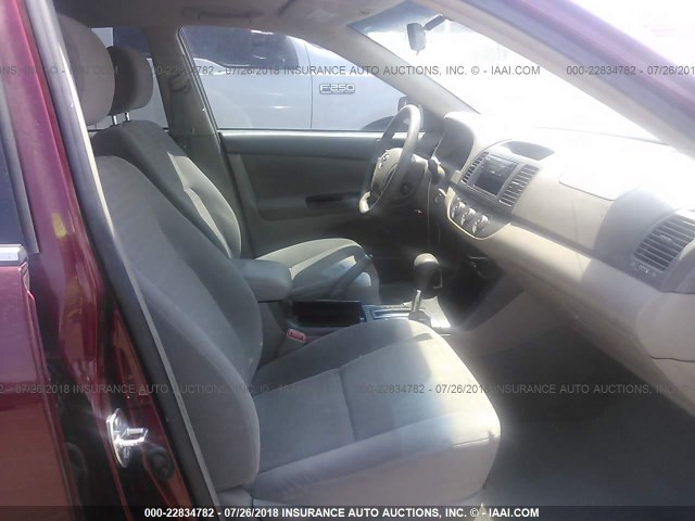 4T1BE32K75U385269 - 2005 TOYOTA CAMRY LE/XLE/SE Qırmızı foto 5